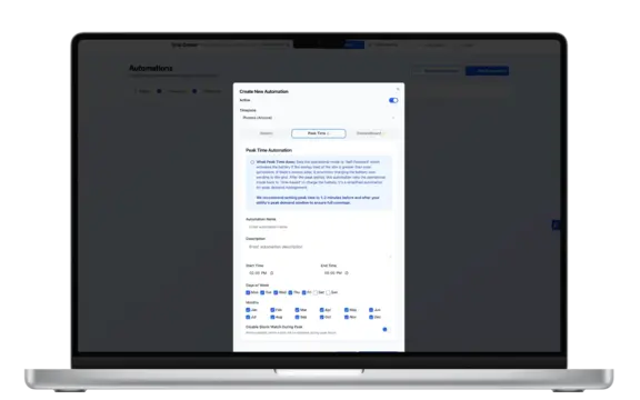 Grid Getter automation rules editor - create custom energy management rules